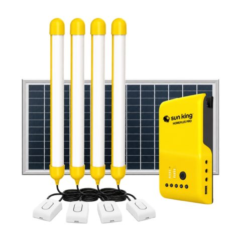 Kit éclairage solaire SUN KING HomePlus Pro - 4 tubes LED