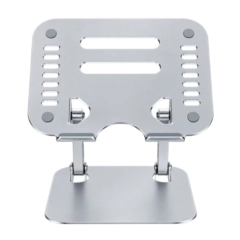 Support réglable en aluminium pour ordinateur portable OTM Essentials – vue de face (visuel non contractuel)