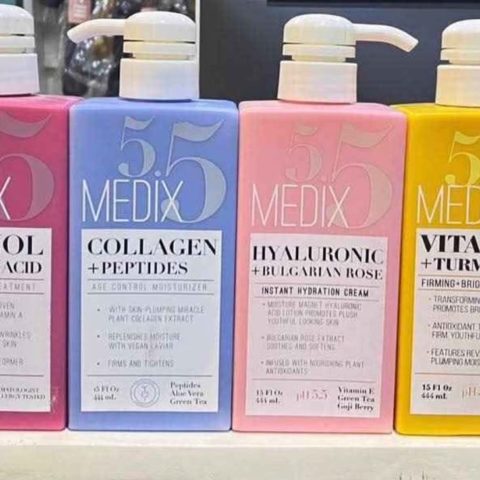 Crèmes corps Medix 5.5 444 ml, les 4 versions