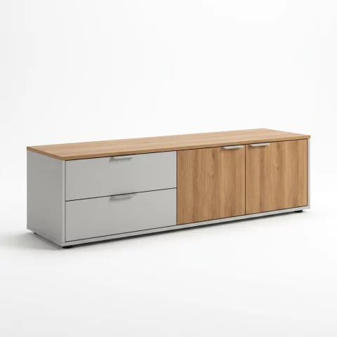 Meuble TV modèle 703 - 160 × 40 × 45 cm - Écran jusqu’à 65" (visuel non contractuel)